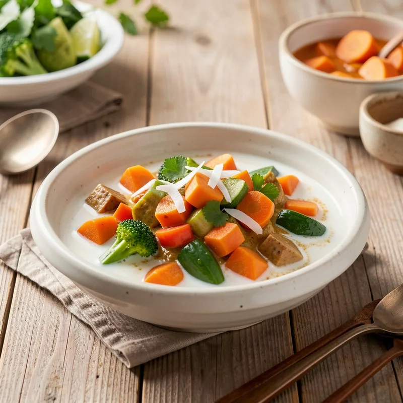 Curry de légumes au lait de coco